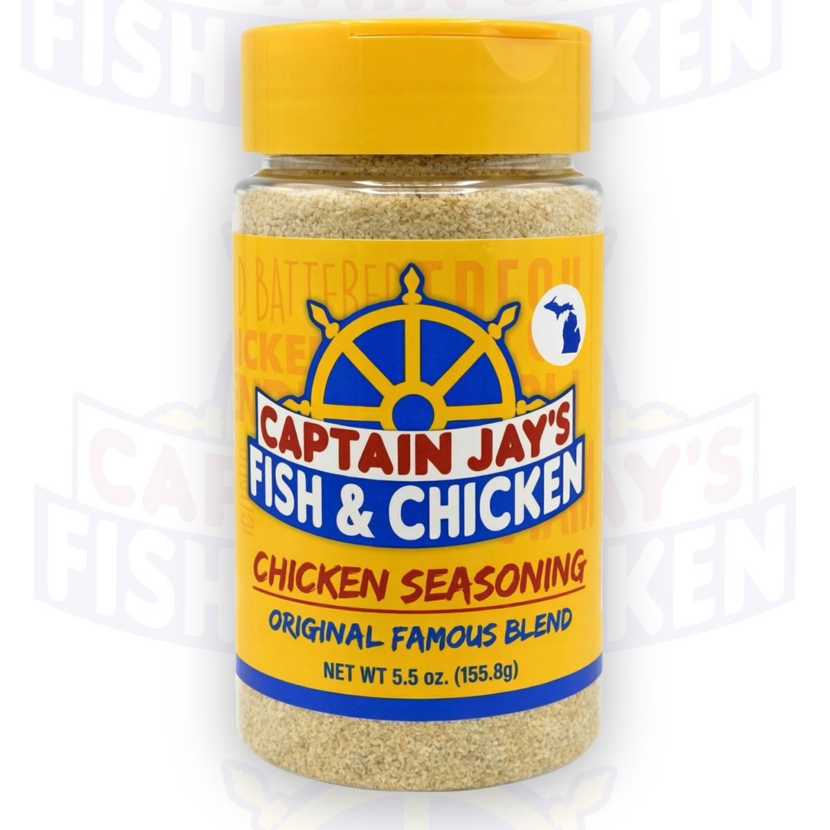 Captain Jay's Famous Premium Chicken Seasoning – Original Flavor Blend for Crispy Chicken, Wings, Fries & More