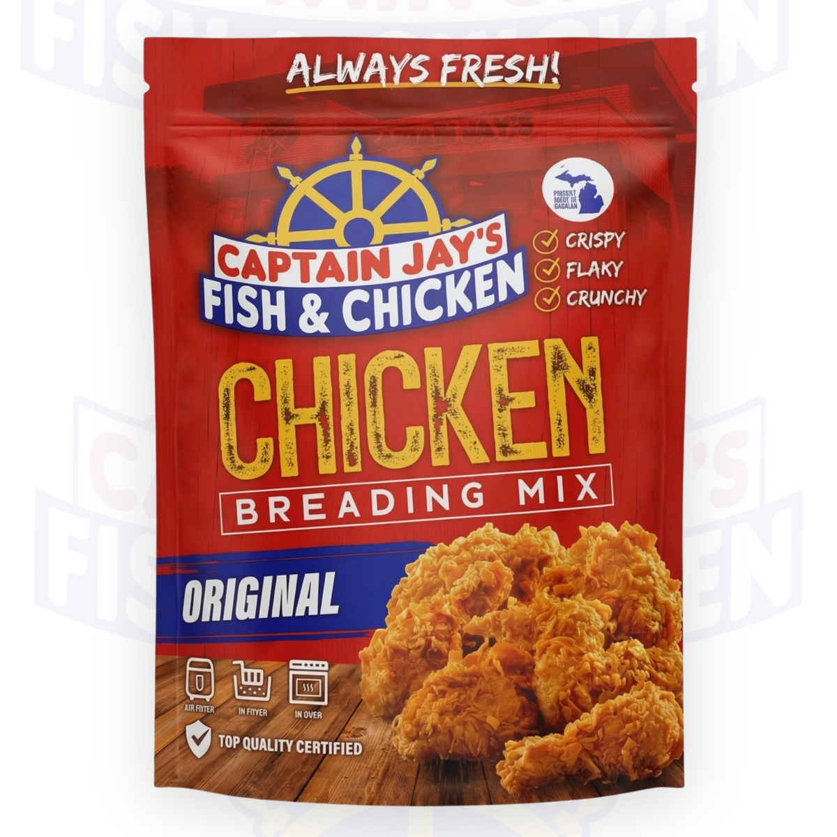Captain Jay’s Original Chicken Breading Mix – Crispy Golden Chicken Every Time