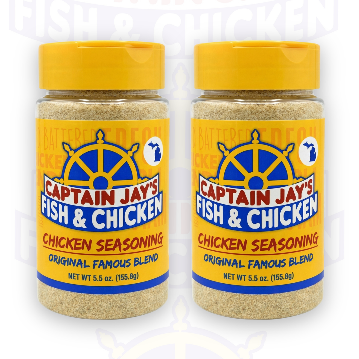 Captain Jay's Famous Premium Chicken Seasoning – Original Flavor Blend for Crispy Chicken, Wings, Fries & More