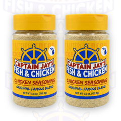 Captain Jay's Famous Premium Chicken Seasoning – Original Flavor Blend for Crispy Chicken, Wings, Fries & More