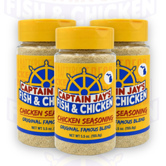 Captain Jay's Famous Premium Chicken Seasoning – Original Flavor Blend for Crispy Chicken, Wings, Fries & More