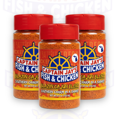 Captain Jay's Blazin’ Cajun Blend Seasoning – Bold Louisiana Flavor for Chicken, Shrimp, Fish, Fries & More