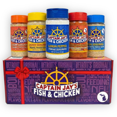 Captain Jay's Famous Premium Lemon Pepper Seasoning – Bold Flavor Blend for Chicken, Seafood, Fries & More..