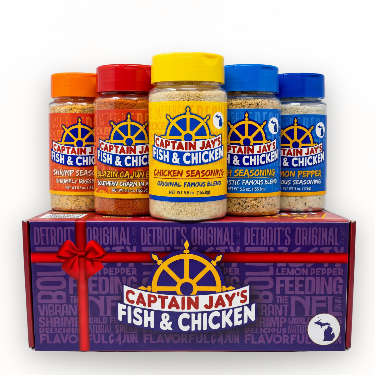 Captain Jay's Famous Premium Chicken Seasoning – Original Flavor Blend for Crispy Chicken, Wings, Fries & More