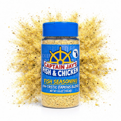 Captain Jay's Famous Premium Fish Seasoning – Fin-Tastic Flavor Blend for Fish, Shrimp, Seafood, Fries & More